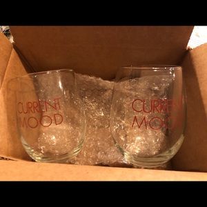 Brand new set of two stemless wine glasses!
